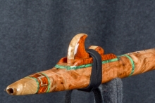 Cherry Burl Native American Flute, Minor, Mid A-4, #S6B
